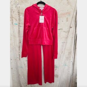 Juicy Couture Velour Flash Red Tracksuit